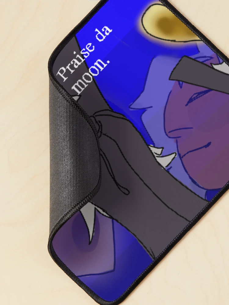 Thumbnail 2 of 5, Mouse Pad, Praise da moon. designed and sold by mottledpython.