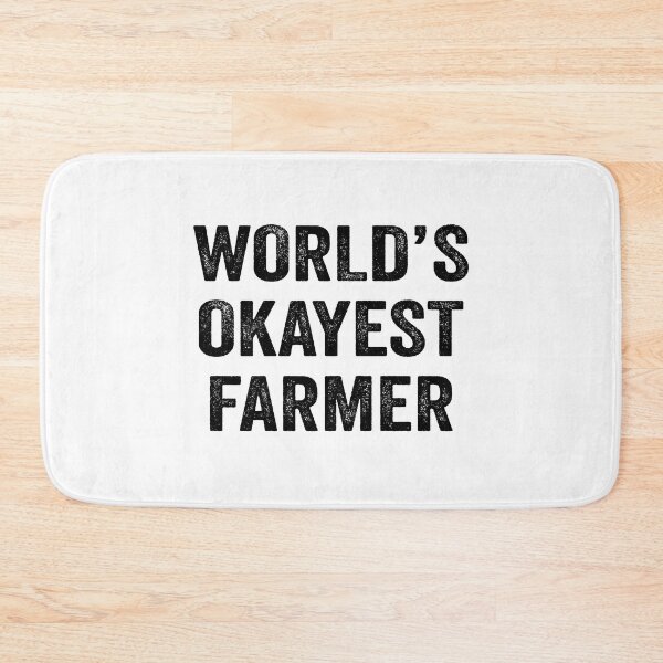 Item preview, World's okayest farmer Shirt, Funny farmer Dad Husband Womens Boyfriend Birthday Christmas Gift idea designed and sold by xlnv.