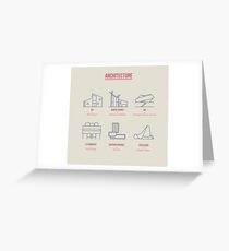 Architecture Line Design Greeting Card