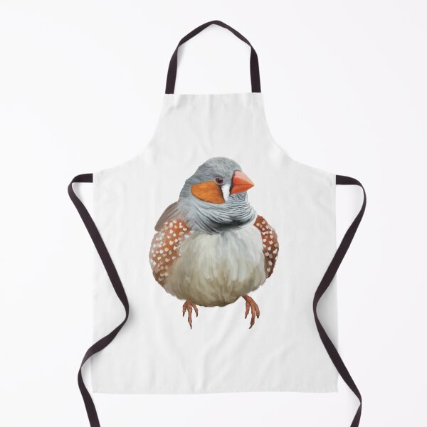 Item preview, Fat, fluffy Zebra Finch, absolutely gorgeous little Australian bird. designed and sold by PlumpPlumStudio.