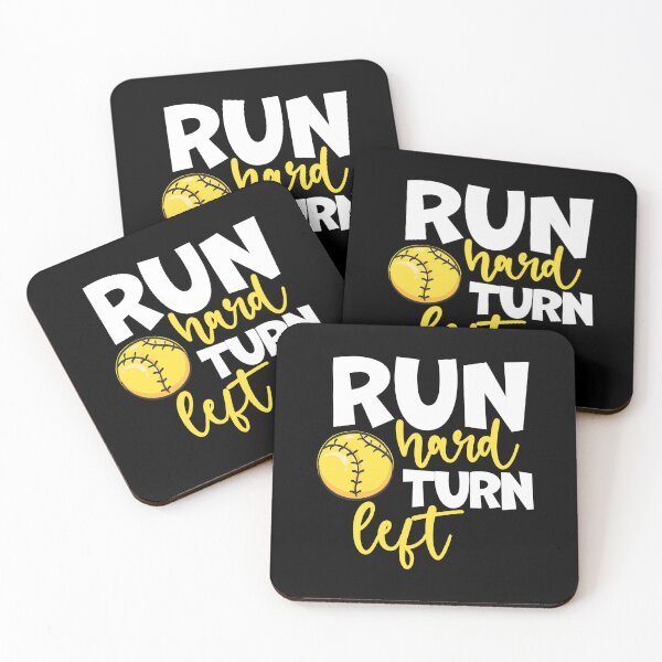 Item preview, Run Hard Turn Left Fastpitch Softball designed and sold by 99Fastpitch.