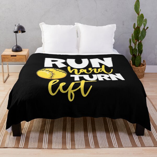 Item preview, Run Hard Turn Left Fastpitch Softball designed and sold by 99Fastpitch.
