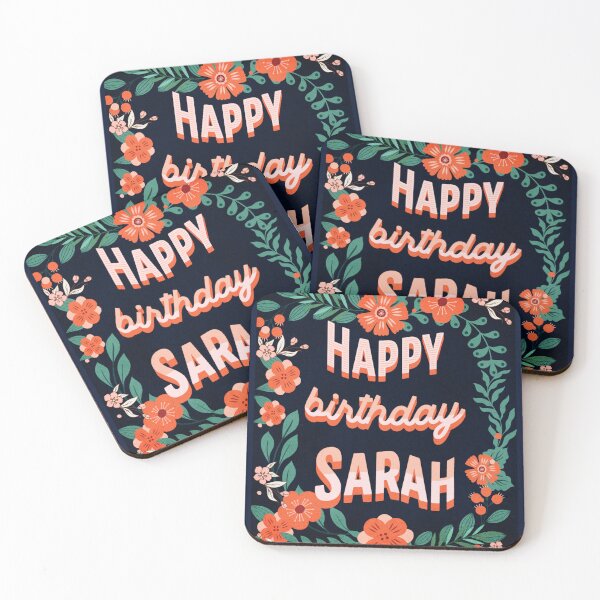 Item preview, Happy Birthday Sarah designed and sold by Eklectikos.