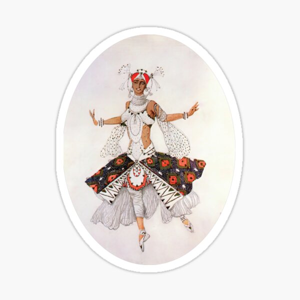 Le dieu bleu the bride by Bakst Leon Remastered Sticker