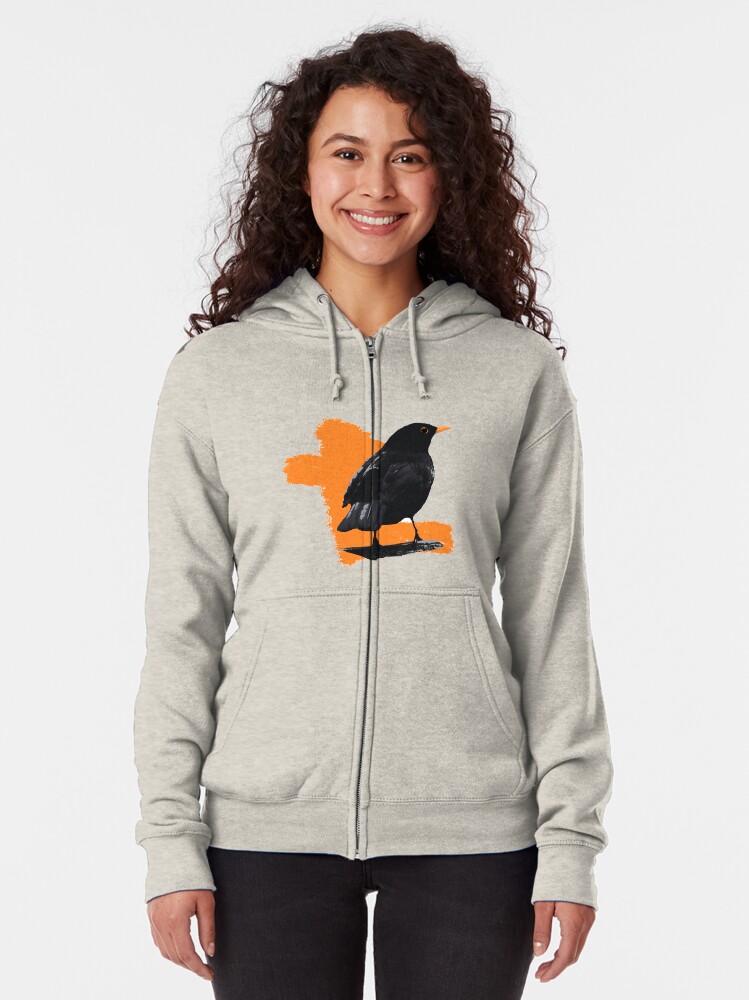 Alternate view of Blackbird fly Zipped Hoodie