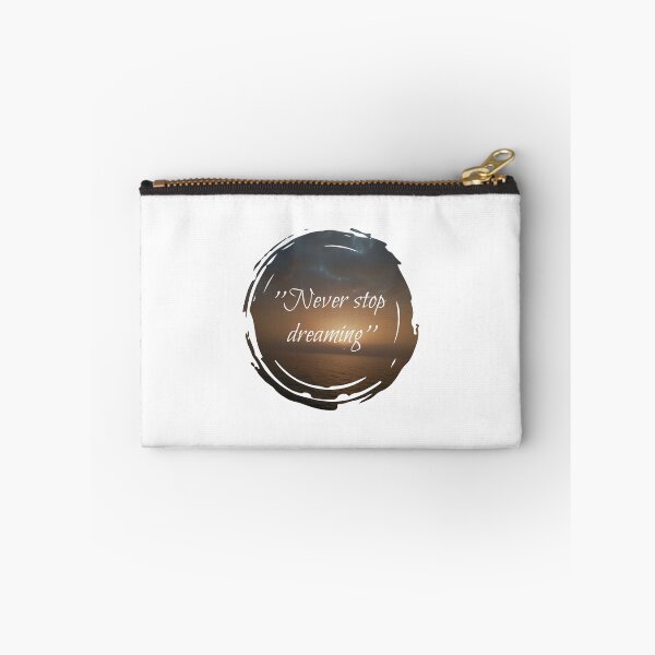 Item preview, Never stop dreaming inspirational sunset quotes  designed and sold by HBWOLFARTS.