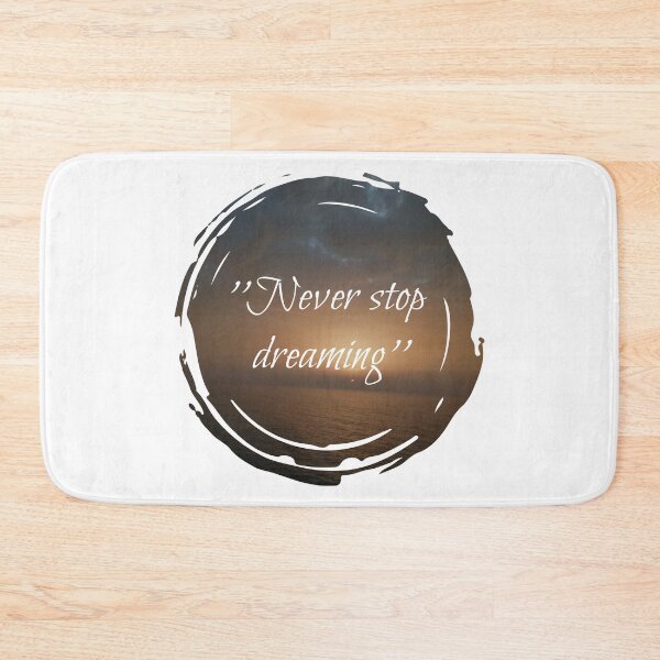 Item preview, Never stop dreaming inspirational sunset quotes  designed and sold by HBWOLFARTS.