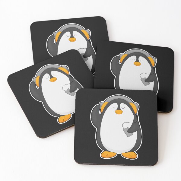 Item preview, Penguin & Mobile phone with Headset  designed and sold by DanielR1209407.