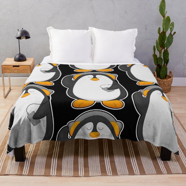 Item preview, Penguin & Mobile phone with Headset  designed and sold by DanielR1209407.