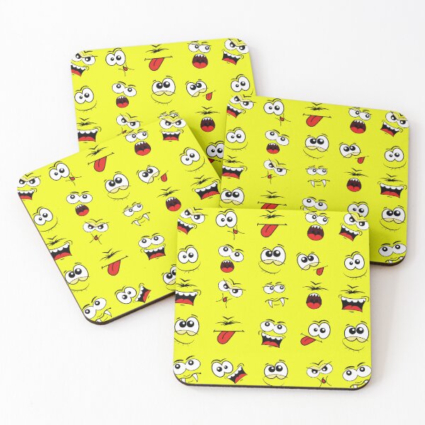 Item preview, Cartoon faces smiling and making funny gestures, caricature designed and sold by Denisse diseno.