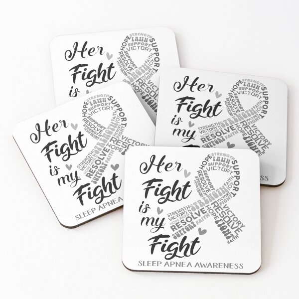 Item preview, Sleep Apnea Warrior, Her Fight is my Fight Sleep Apnea Awareness designed and sold by Greggwillard.
