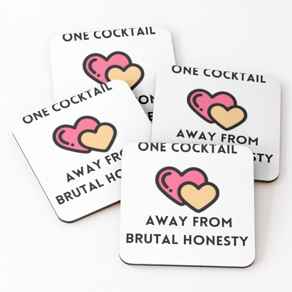 Item preview, funny One Cocktail Away From Brutal Honesty designed and sold by openshoop.