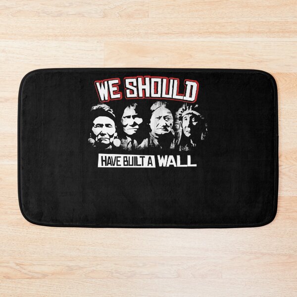 Item preview, Funny Man We Should Have Built A Wall Native American Retro Vintage designed and sold by Declanstarkdds.
