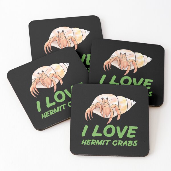 Item preview, I Love Hermit Crabs for Hermit Crab Lovers, Green designed and sold by Mochi-Merch.