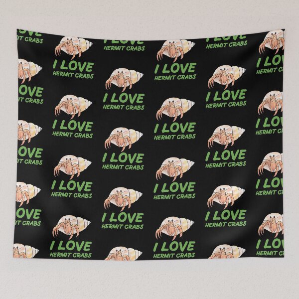 Item preview, I Love Hermit Crabs for Hermit Crab Lovers, Green designed and sold by Mochi-Merch.