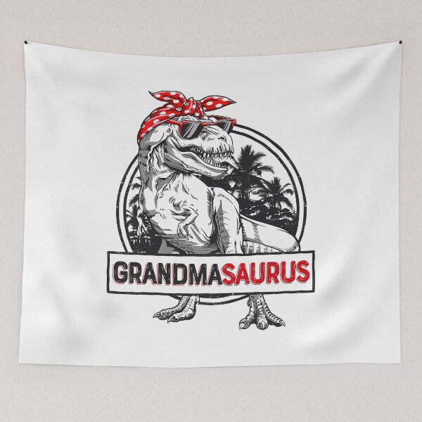 Item preview, Grandmasaurus T rex Dinosaur Grandma Saurus designed and sold by HugheDemeyer.