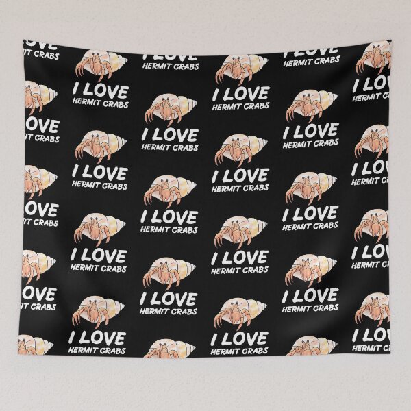 Item preview, I Love Hermit Crabs for Hermit Crab Lovers, White designed and sold by Mochi-Merch.