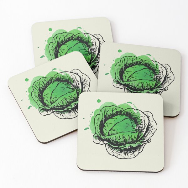 Item preview, Vintage Lettuce Illustration, Green Watercolor designed and sold by Vintustration.