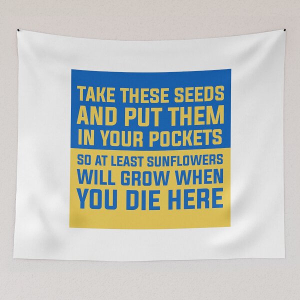 Item preview, Take these seeds and put them in your pockets, so at least sunflowers will grow when you die here, p designed and sold by Uogfrso.