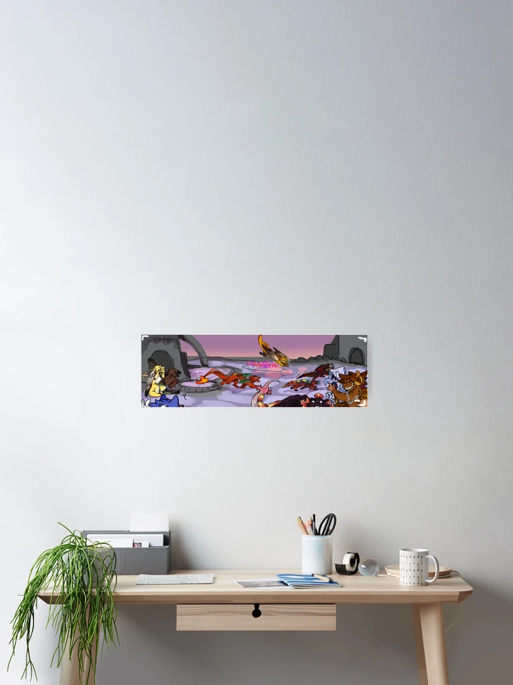Thumbnail 2 of 3, Poster, meet the creatures!! designed and sold by mottledpython.