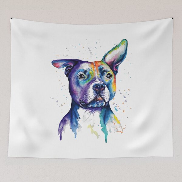 Item preview, Colorful Pitbull Terrier Funny Dog Lover designed and sold by BernardMurray.