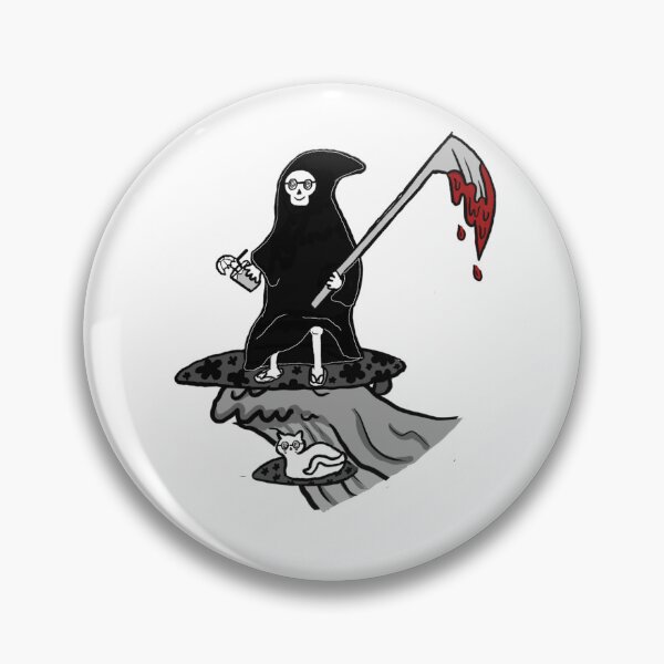 Item preview, surfing reaper designed and sold by MidnightFaerieCo.