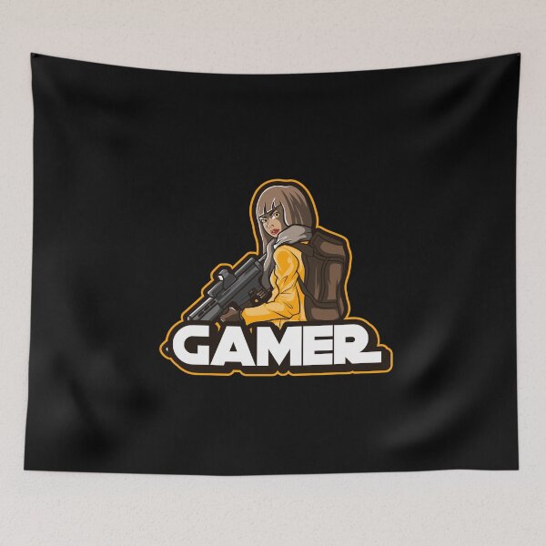 Item preview, Gamer with Female Shooter Special Agent designed and sold by PRIVARSHU.