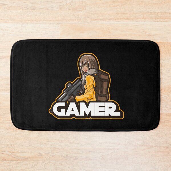 Item preview, Gamer with Female Shooter Special Agent designed and sold by PRIVARSHU.