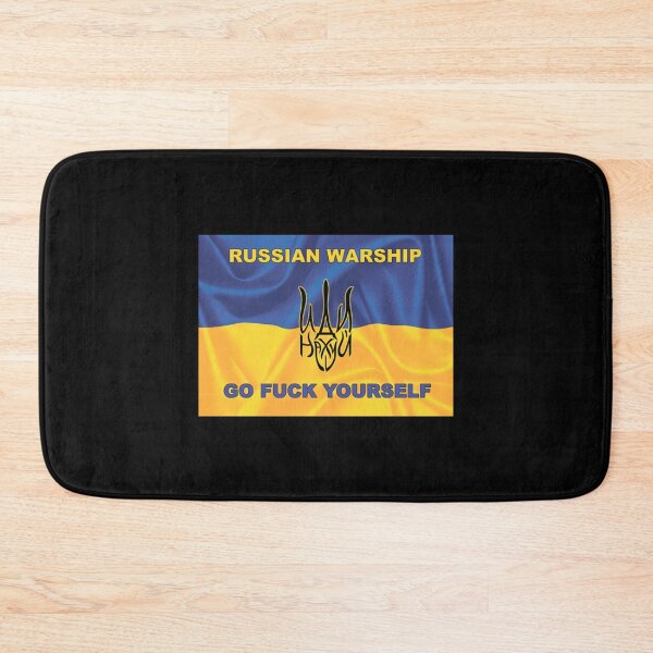 Item preview, RUSSIAN WARSHIP GO FUCK YOURSELF - STOP WAR IN UKRAINE - STAND WITH UKRAINE - STOP RASCISM    designed and sold by Uogfrso.
