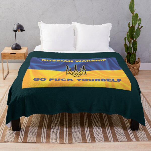Item preview, RUSSIAN WARSHIP GO FUCK YOURSELF - STOP WAR IN UKRAINE - STAND WITH UKRAINE - STOP RASCISM    designed and sold by Uogfrso.