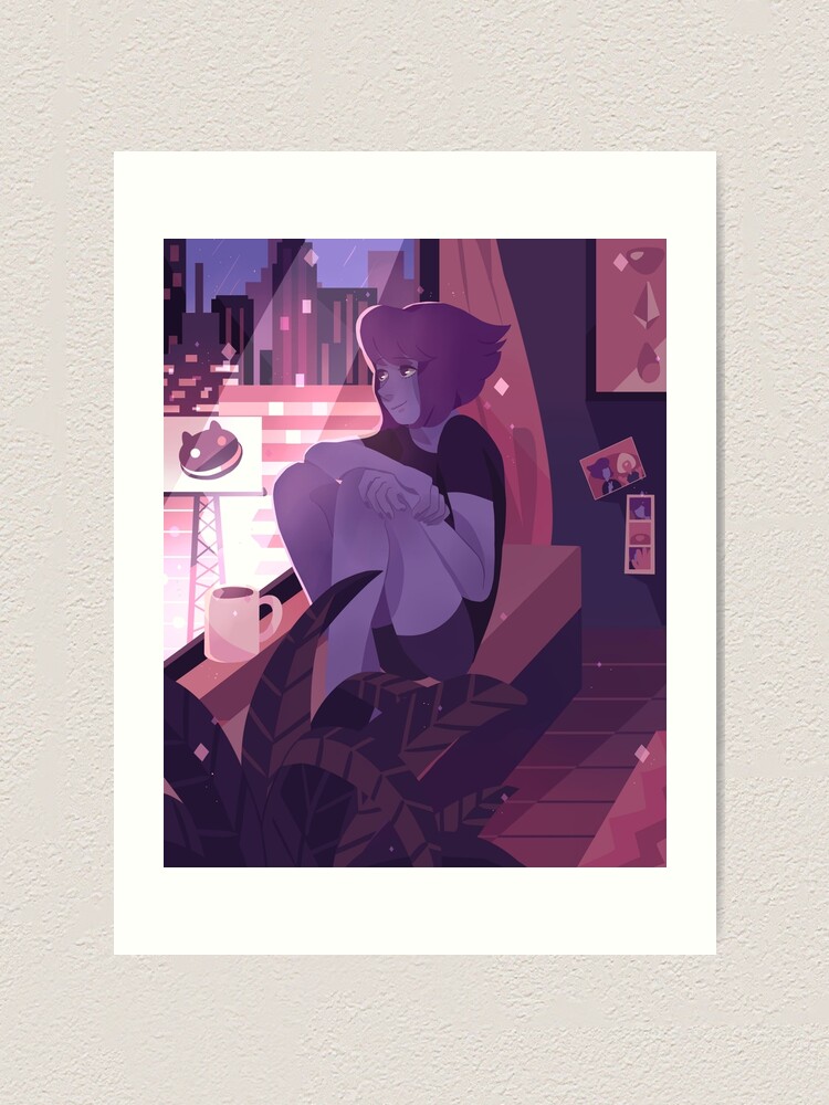 Thumbnail 1 of 3, Art Print, Single Gem in the big city designed and sold by Anushbanush.