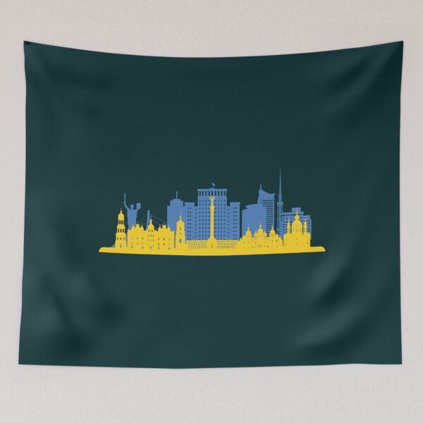 Item preview, Pray for Ukrainian peace, Kyiv City, Ukrainian Flag, Russian and Ukrainian    designed and sold by Uogfrso.