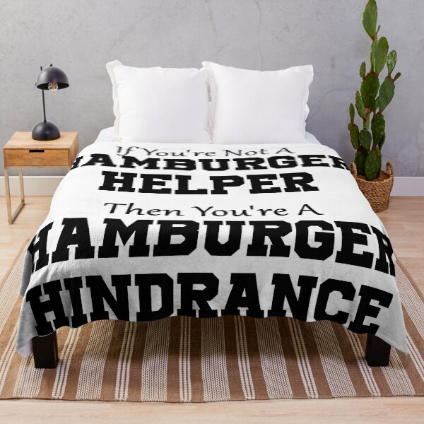 Item preview, Copy of Hamburger Helper or Hamburger Hindrance? Black Text designed and sold by geekymindus.