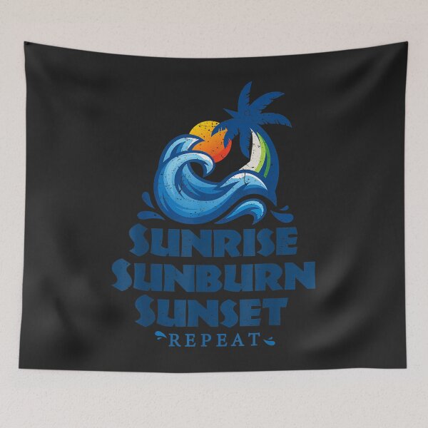 Item preview, 1.Sunrise Sunburn Sunset Repeat & Summer and Beach, Vacation T-Shirt designed and sold by JamesMoreydf.