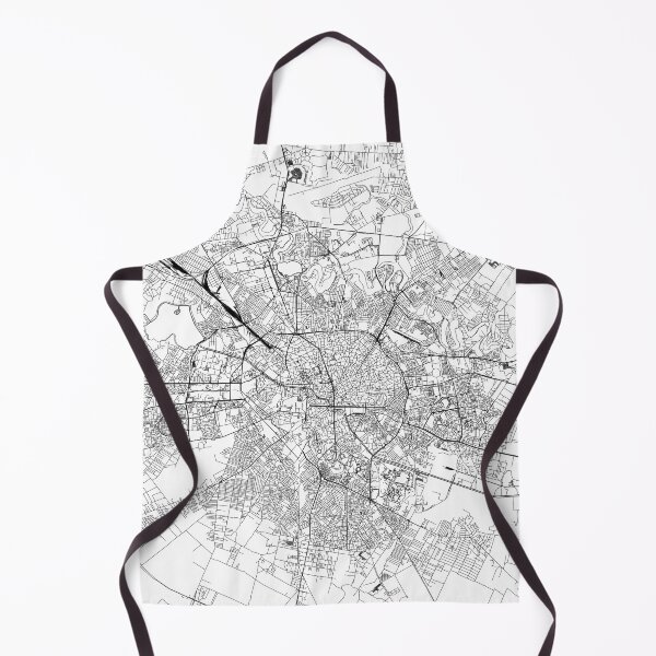 Item preview, Bucharest White Map designed and sold by multiplicitymap.