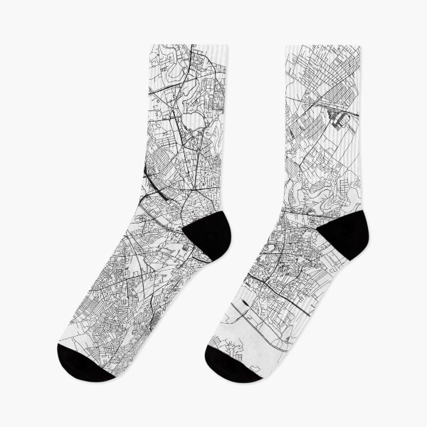 Item preview, Bucharest White Map designed and sold by multiplicitymap.