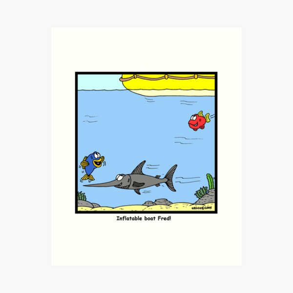 Inflatable Boat Art Print