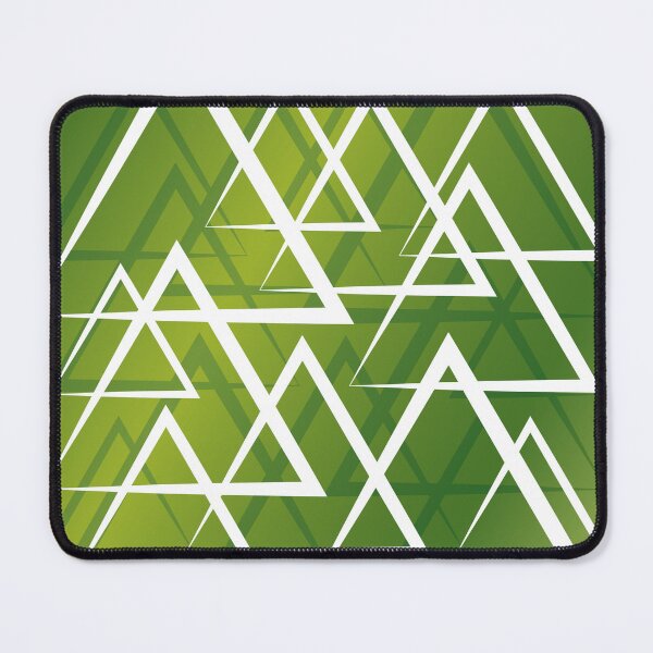 Item preview, Triángulos verde manzana y blanco designed and sold by RelmoArtworks.