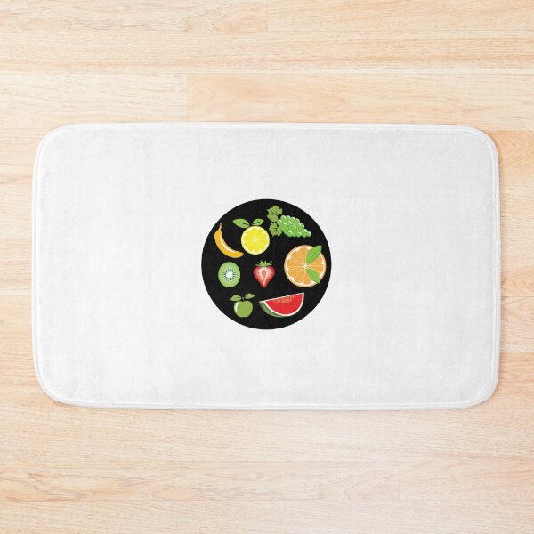 Item preview, Black circle with various fruits inside designed and sold by greengoodnich.