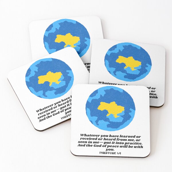 Item preview, The world is Watching Ukraine - Bible Text Philippians 4:9 designed and sold by Mechanical-Artt.