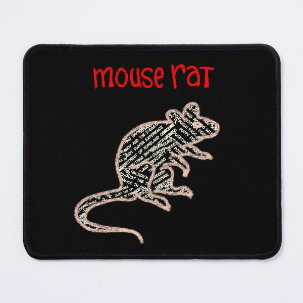 Item preview, mouse rat band logo filled with old rejected band names designed and sold by MeltingQuill.
