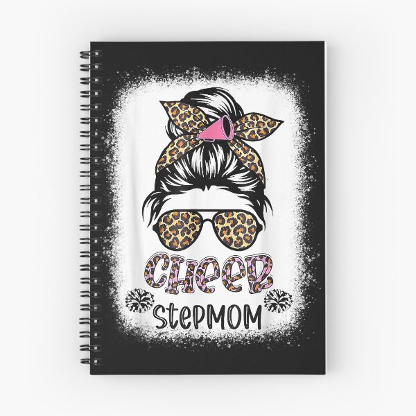 Item preview, Cheer Stepmom Leopard Messy Bun Cheerleader Bleached designed and sold by Evrard122344.