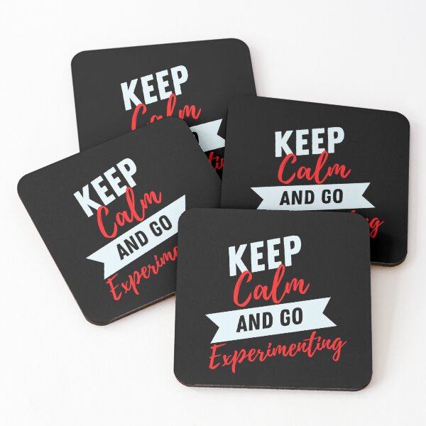 Item preview, keep calm and go experimenting funny for research lovers research participant designed and sold by TrueFit Essentials.