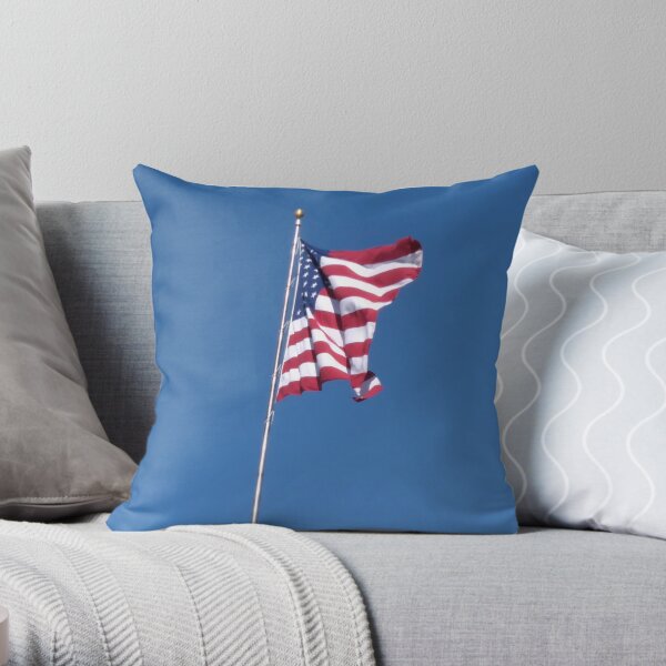 US Flag Throw Pillow