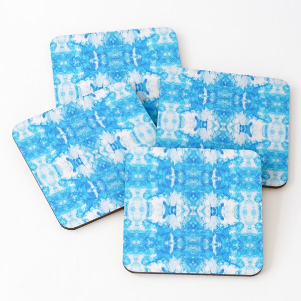 Item preview, Abstract Turquoise and White Painting designed and sold by Creative-Voyage.