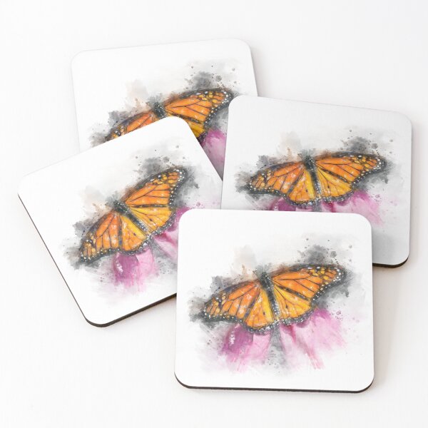 Item preview, Monarch Butterfly Watercolor  designed and sold by DesignsofWhimsy.
