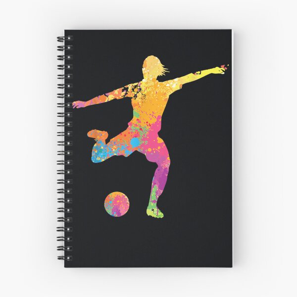 Item preview, Multicolored Soccer Goal Kick Footbal Player designed and sold by DeannaMarks.