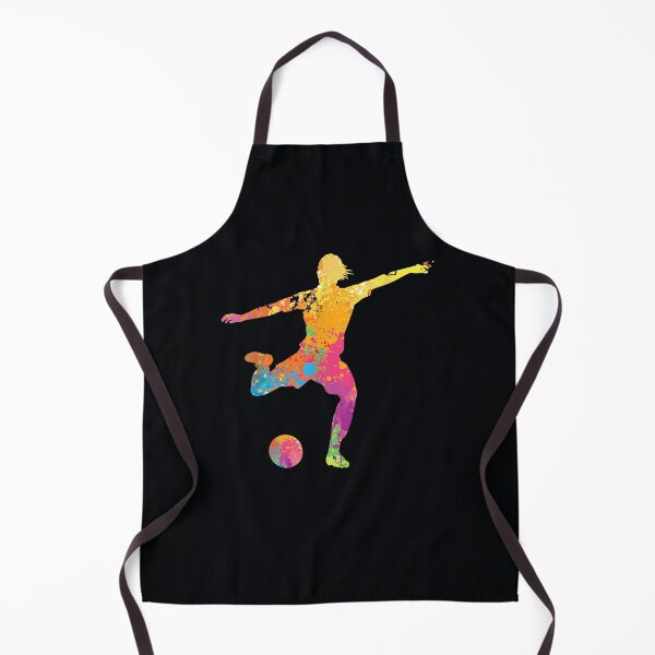 Item preview, Multicolored Soccer Goal Kick Footbal Player designed and sold by DeannaMarks.