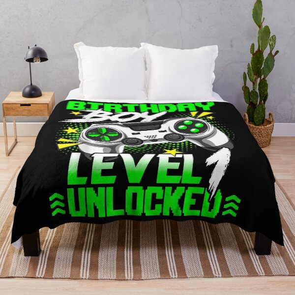 Artikelvorschau, Level 1 freigeschaltetes lustiges Videospiel-Spieler-Geburtstags-Jungen-T-Shirt entworfen und verkauft von abigailbullock.