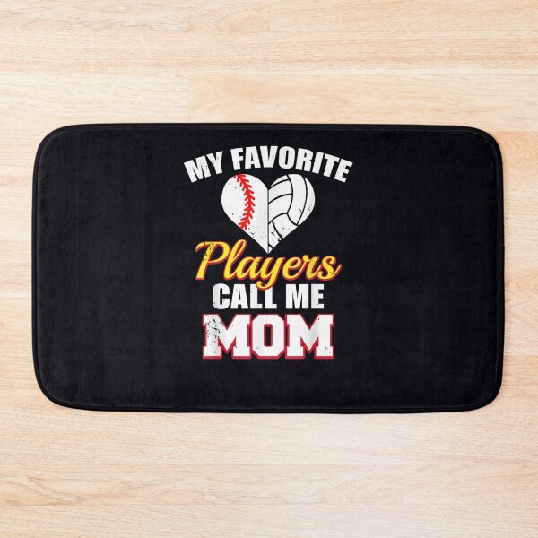Item preview, My Favorite Players Call Me Mom Baseball Volleyball Mom designed and sold by DeannaMarks.